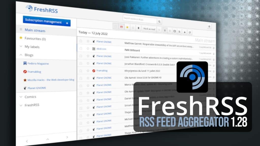 FreshRSS 1.28 Feed Aggregator Released With New Sorting Options