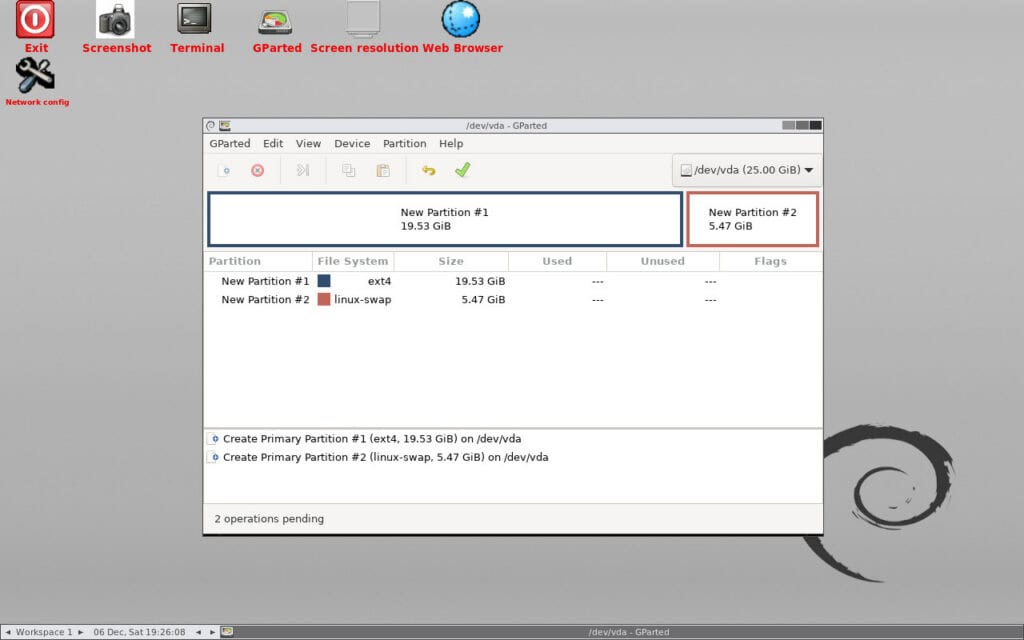 GParted Live 1.7.0-12