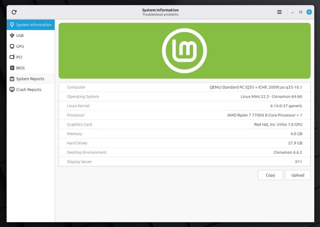 System Information Tool