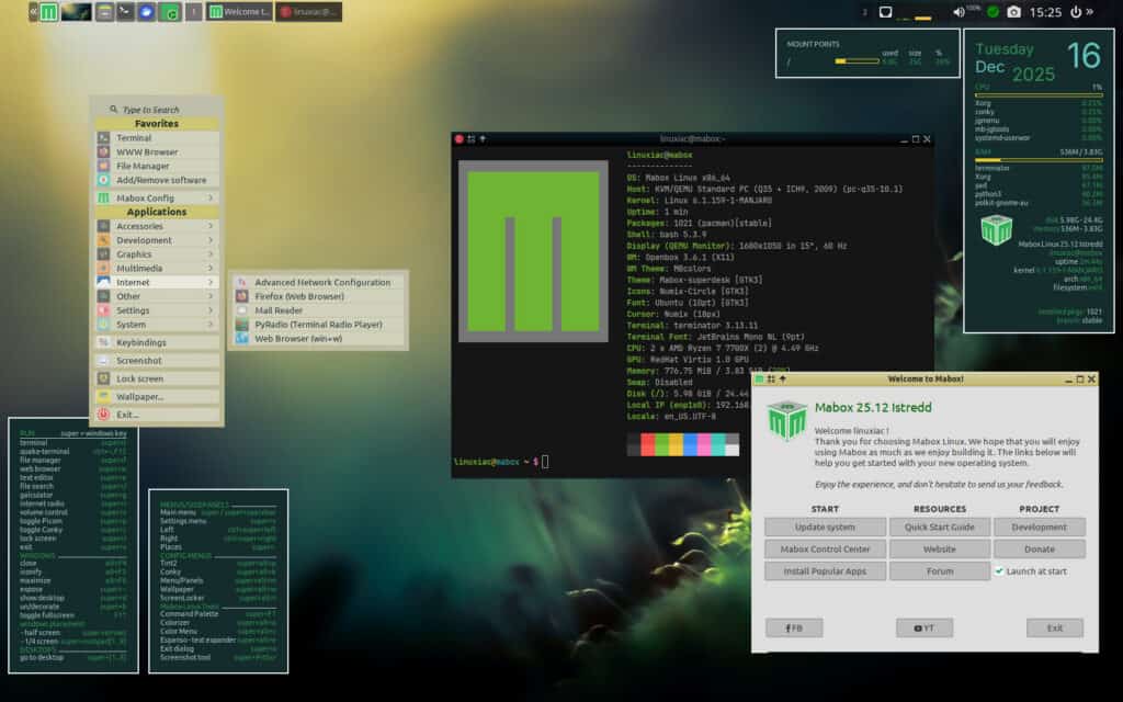 Mabox Linux 25.12