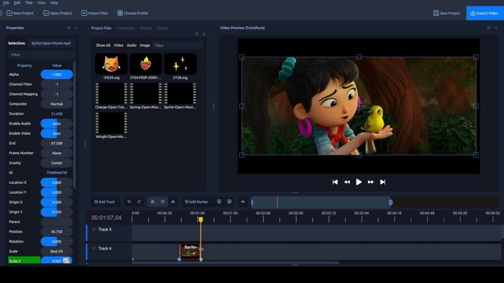 OpenShot 3.4 Open Source Video Editor