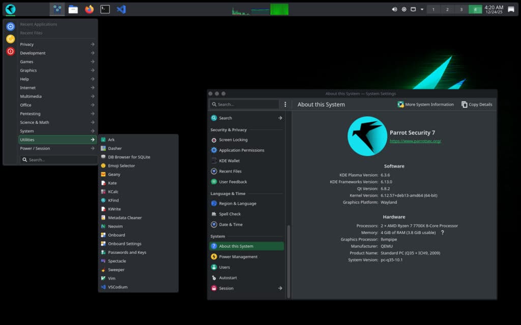 Parrot OS 7.0 Home Edition