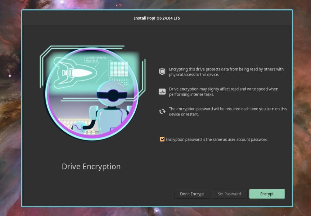 Pop!_OS 24.04 LTS Installer