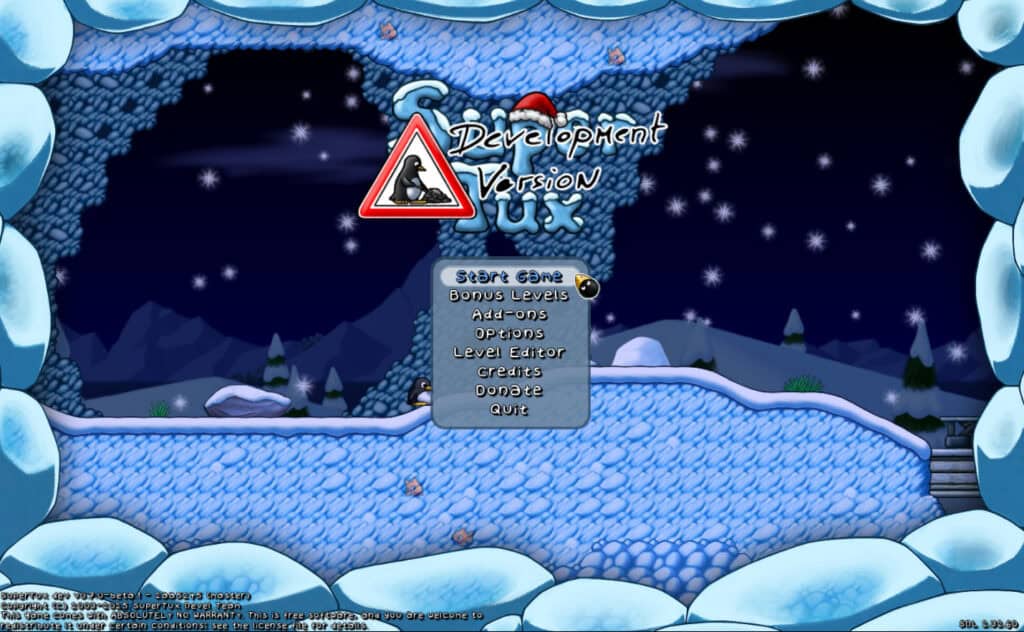 SuperTux is an open-source classic 2D jump'n run sidescroller game.