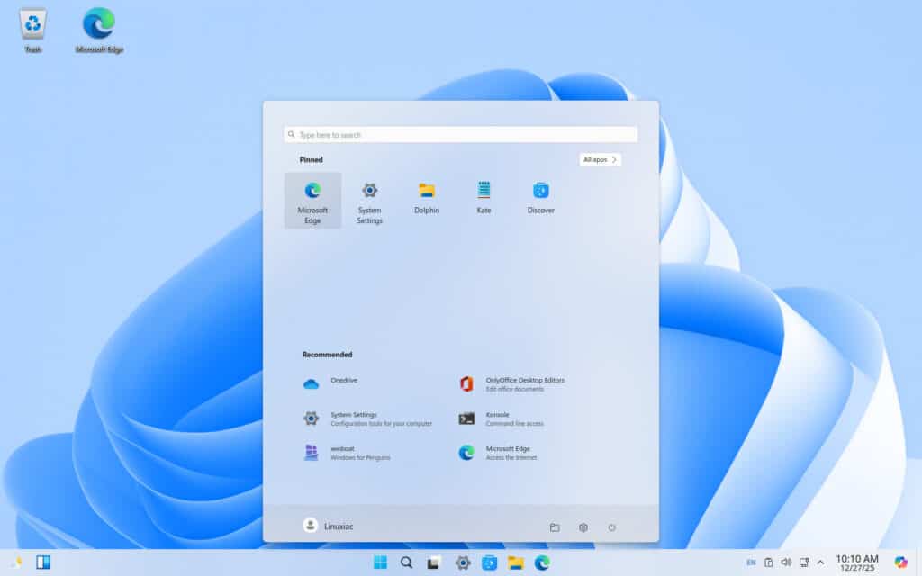 Winux Linux Desktop