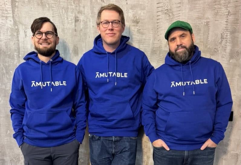 Amutable's founders: Christian Brauner, Lennart Poettering, and Chris Kühl.