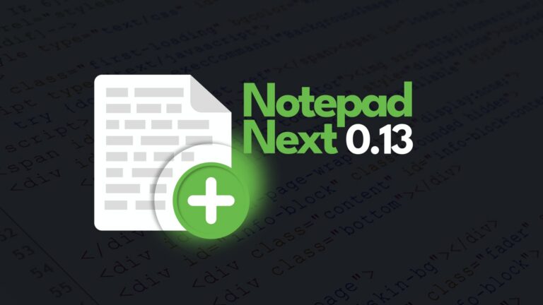 NotepadNext 0.13 Adds Autosave Timer and New Workspace Option