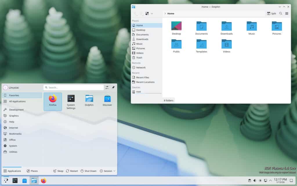 KDE Plasma 6.6 Beta Desktop Environment