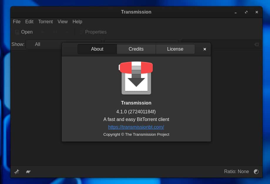 Transmission 4.1 BitTorrent Client