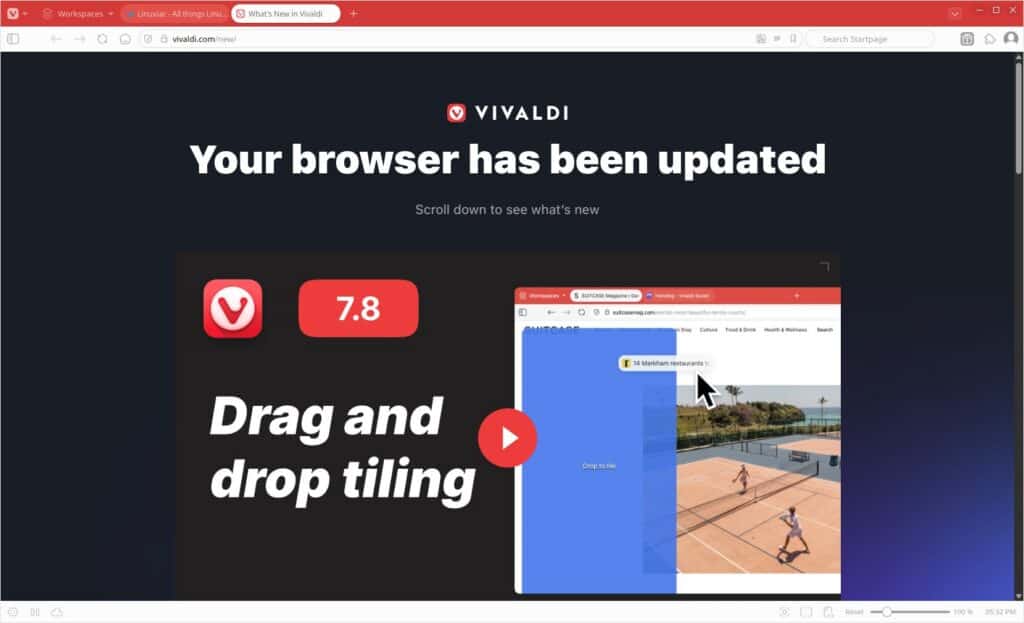 Vivaldi 7.8 Web Browser