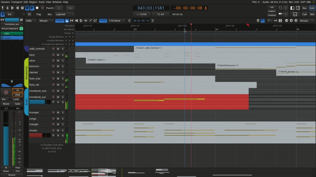 Ardour 9.1 Open-Source DAW