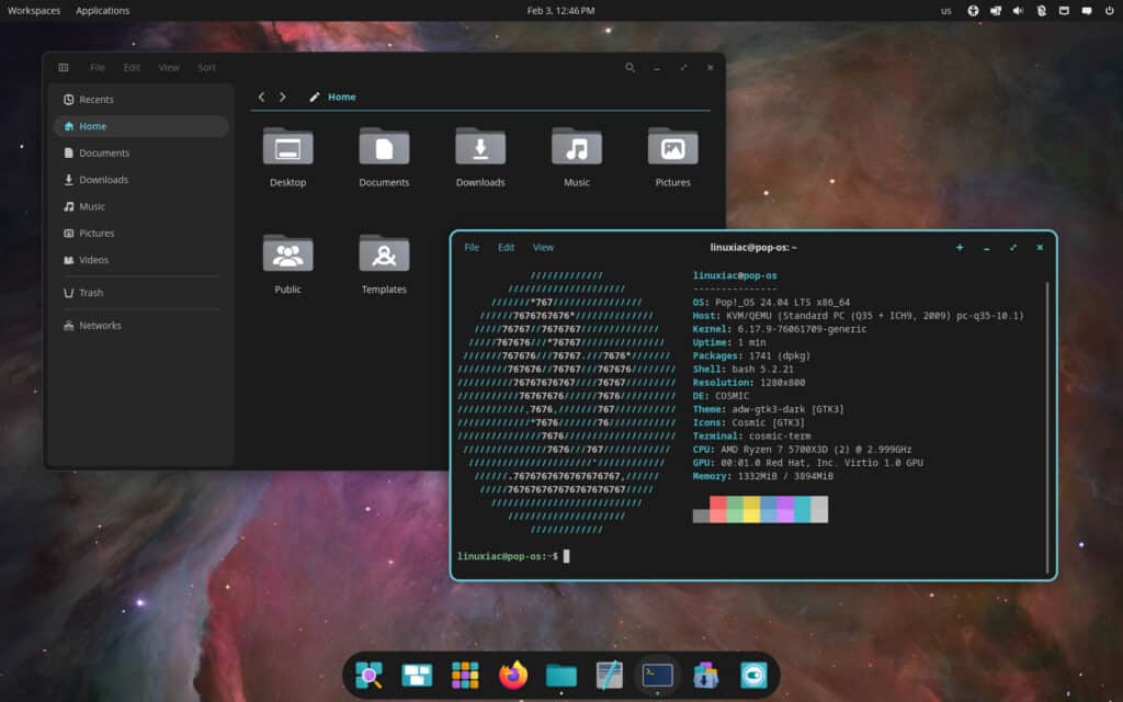 COSMIC Desktop 1.0.5
