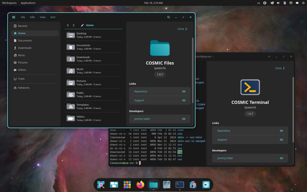 COSMIC Desktop 1.0.7