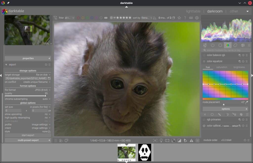 Darktable 5.4.1 RAW Photo Editing Tool