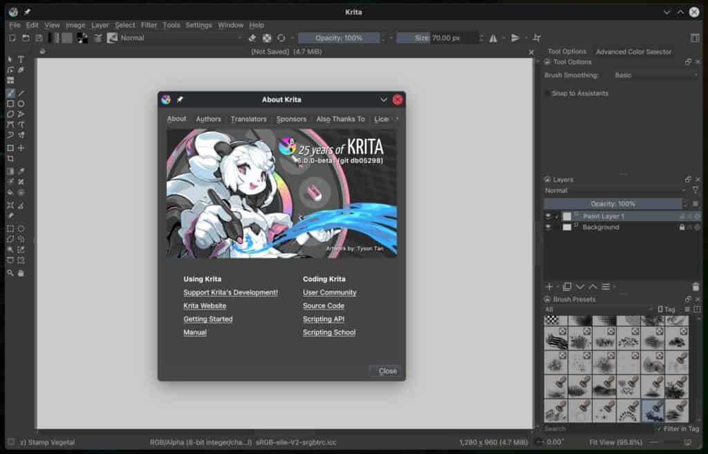 Krita 6.0 Beta Digital Painting App