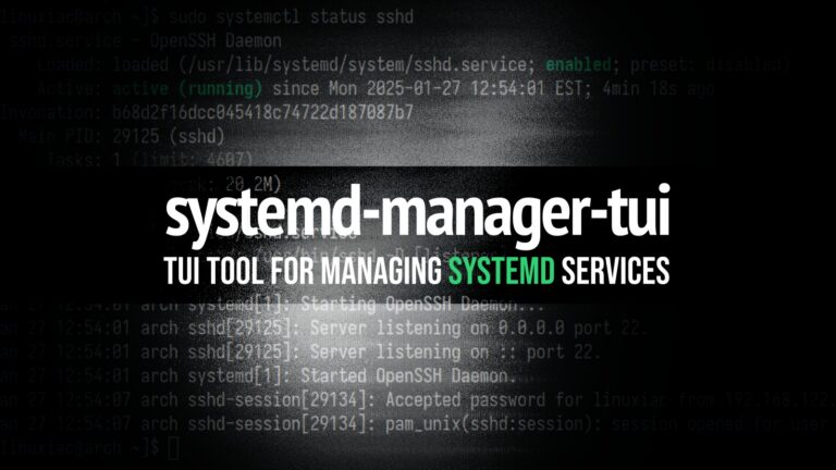 Take Control of systemd with This Rust-Based TUI Tool