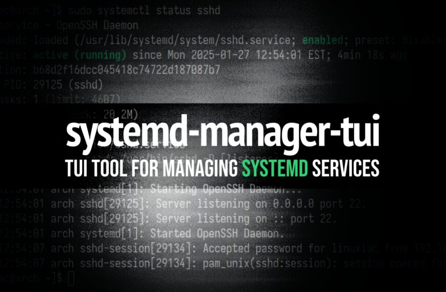 Take Control of systemd with This Rust-Based TUI Tool