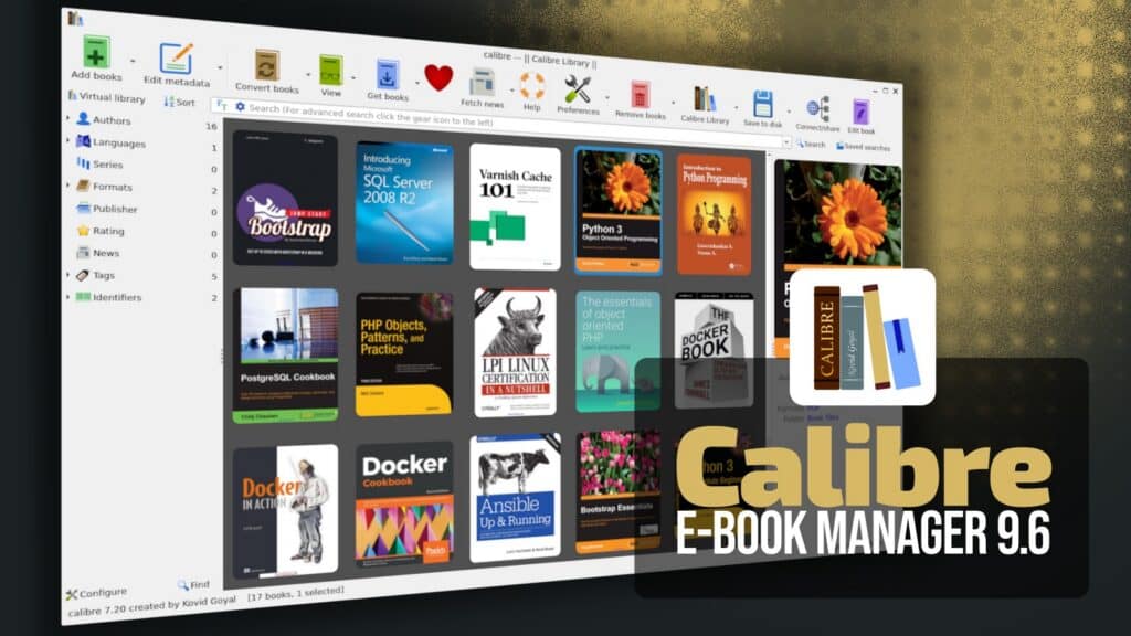 Calibre 9.6 E-Book Manager Released With New Full Text Search View