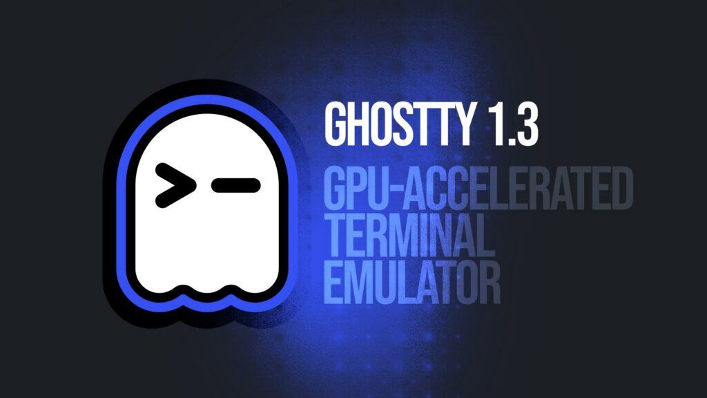 Ghostty 1.3 Terminal Emulator Released with Native Scrollbars