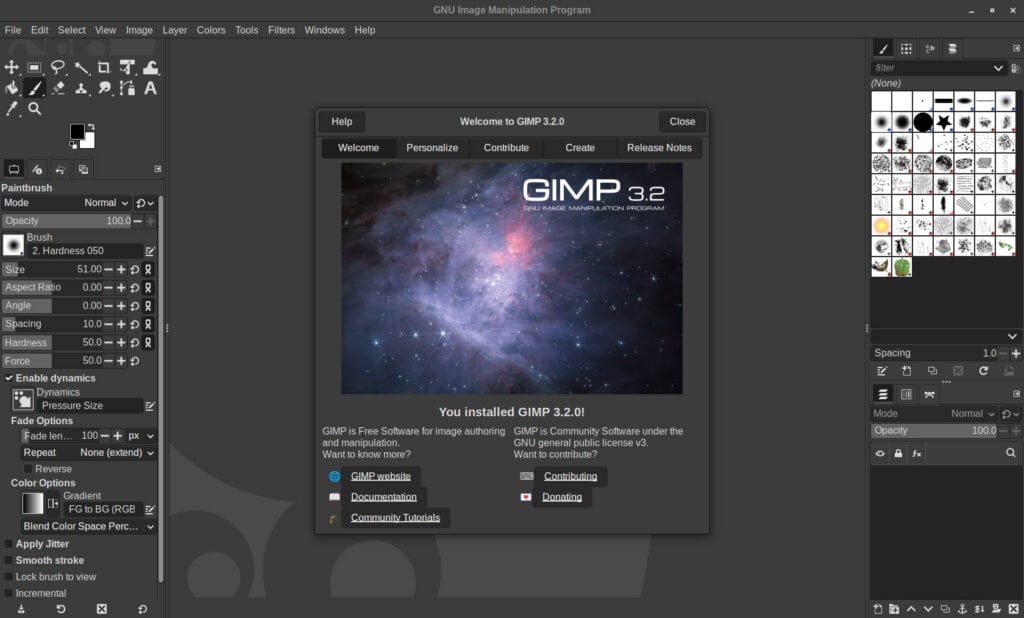 GIMP 3.2 Image Editor
