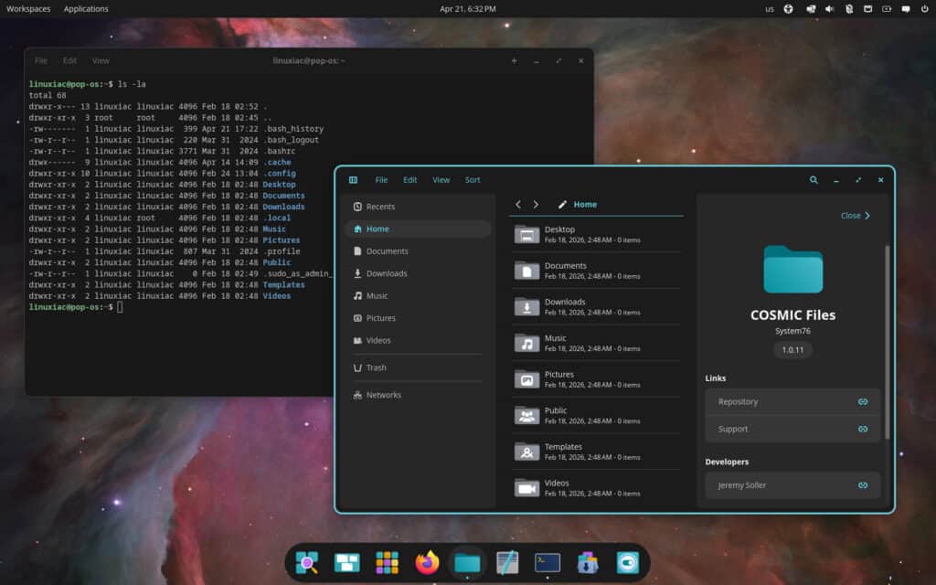 COSMIC Desktop 1.0.11