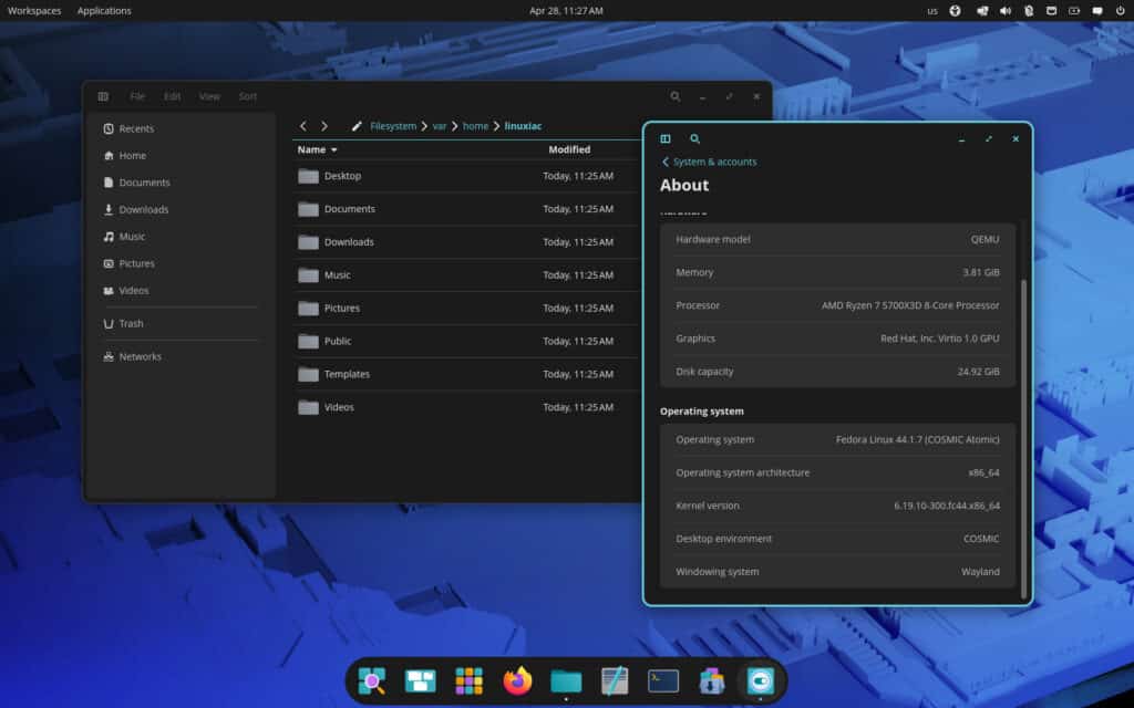 Fedora 44 COSMIC Atomic