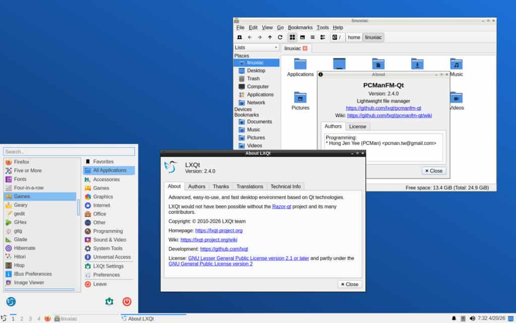 LXQt 2.4 Desktop Environment