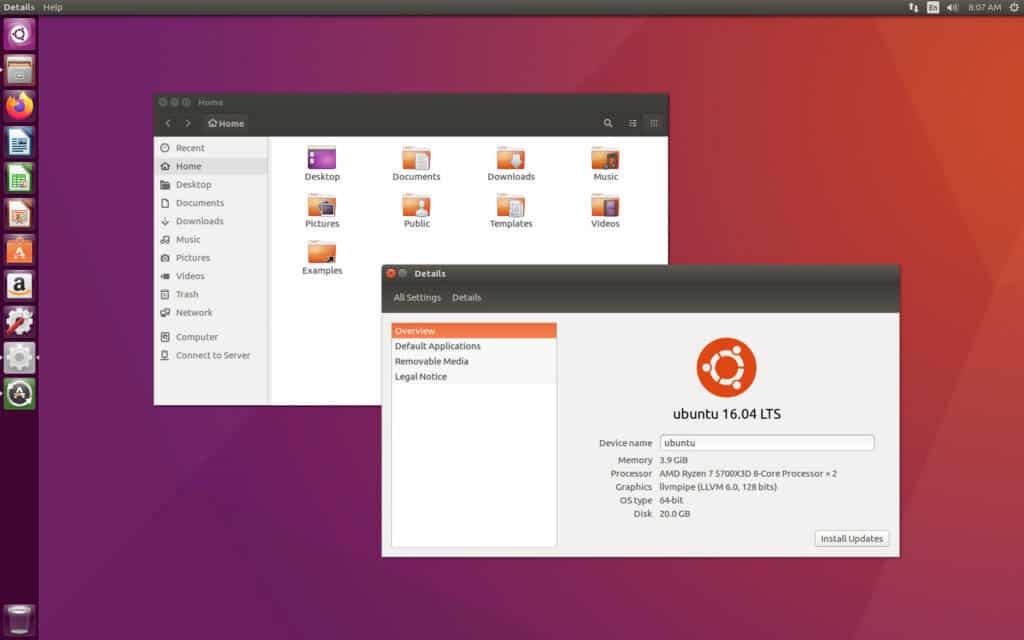 Ubuntu 16.04 LTS (Xenial Xerus)