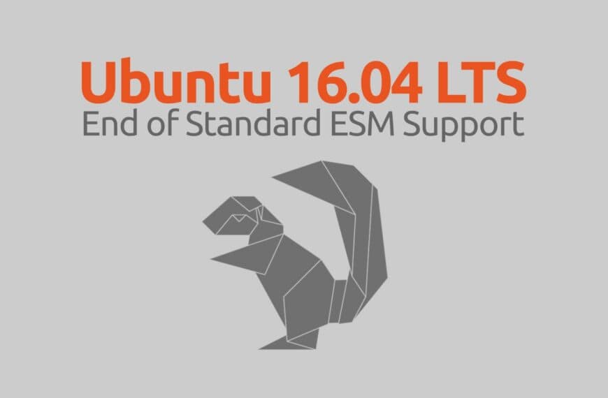 Ubuntu 16.04 LTS (Xenial Xerus) Reaches End of Standard ESM Support