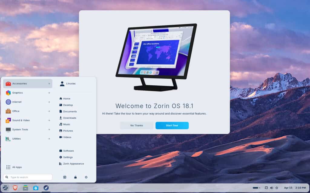 Zorin OS 18.1