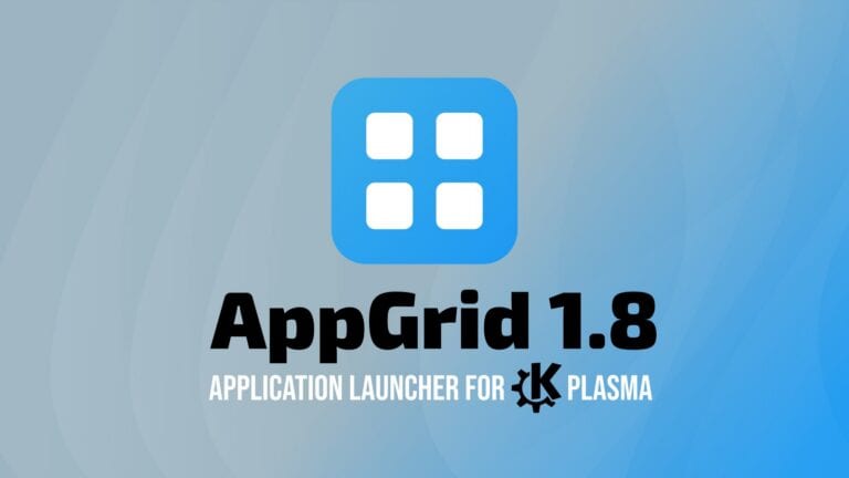 AppGrid 1.8 KDE Plasma Launcher Adds Smarter Search