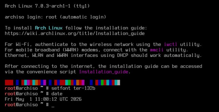 Arch Linux May ISO Is Out with Linux Kernel 7.0