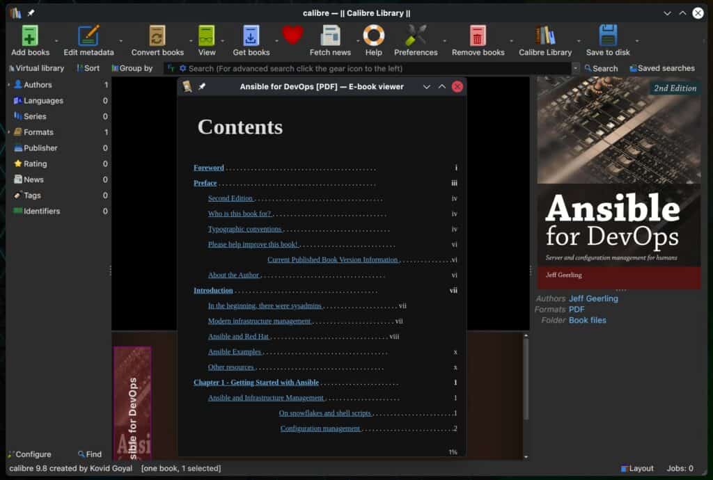Calibre 9.8 E-Book Manager