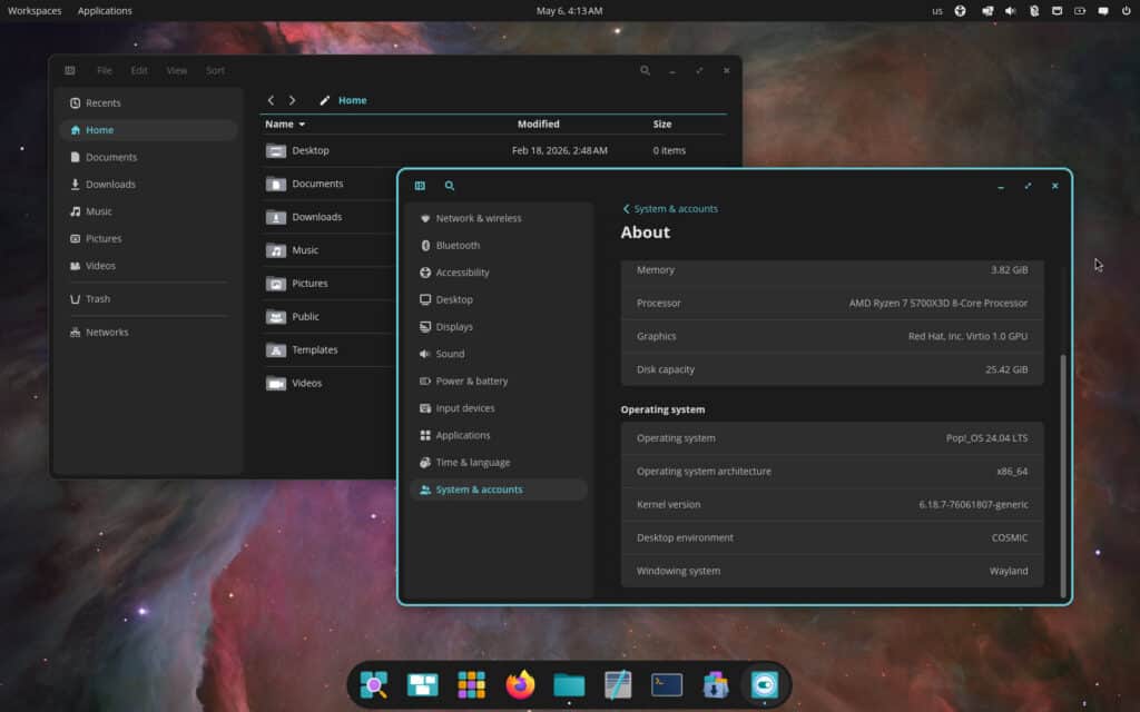 COSMIC Desktop 1.0.12