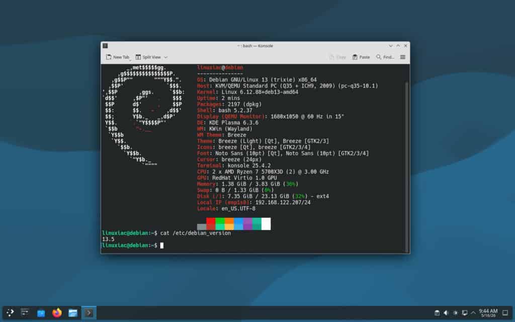 Debian 13.5