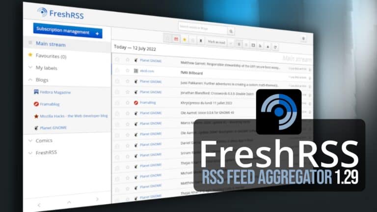 FreshRSS 1.29 Feed Aggregator Adds New Sorting Controls