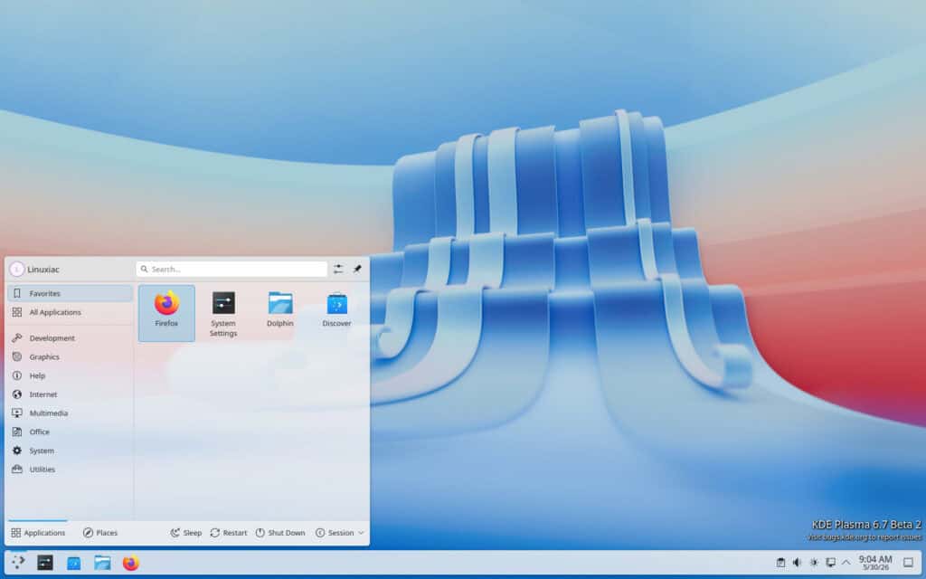 KDE Plasma 6.7 Beta 2