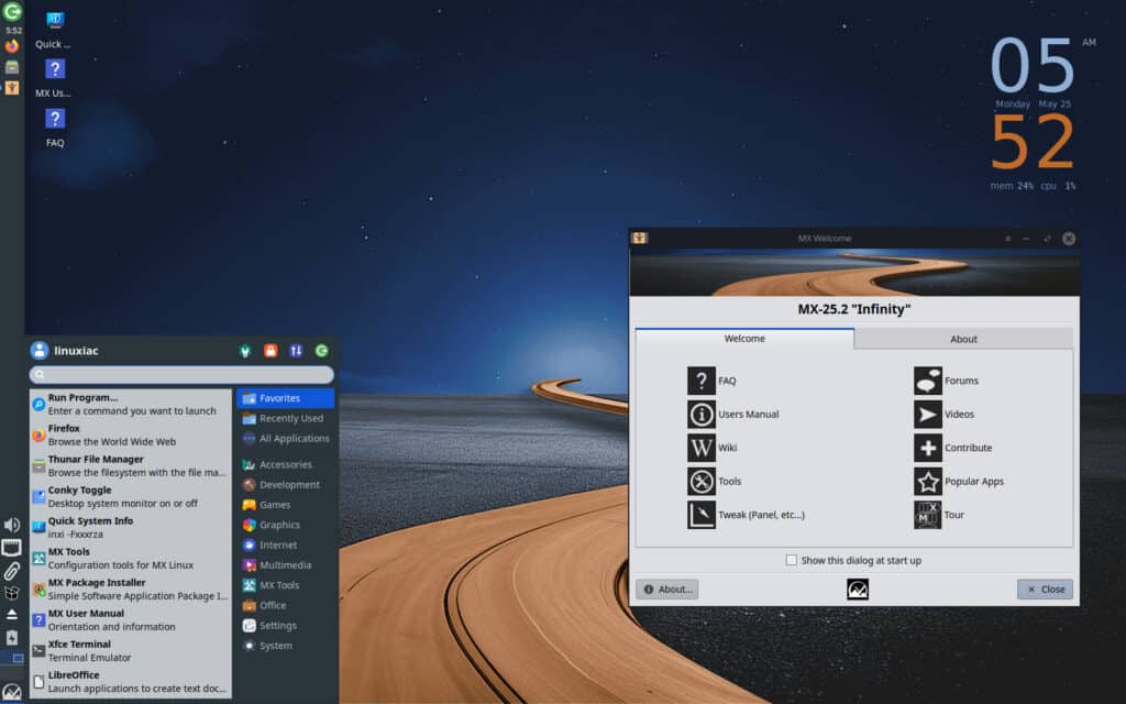 MX Linux 25.2