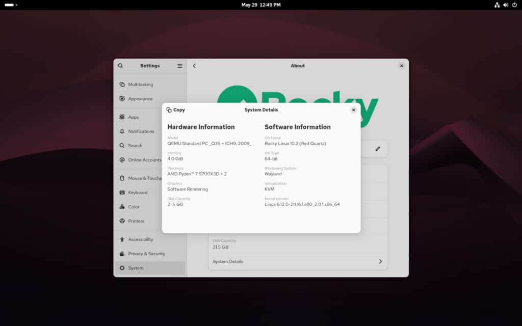Rocky Linux 10.2