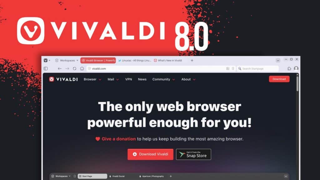 Vivaldi Browser 8.0 Debuts New Unified Design and Layout Presets