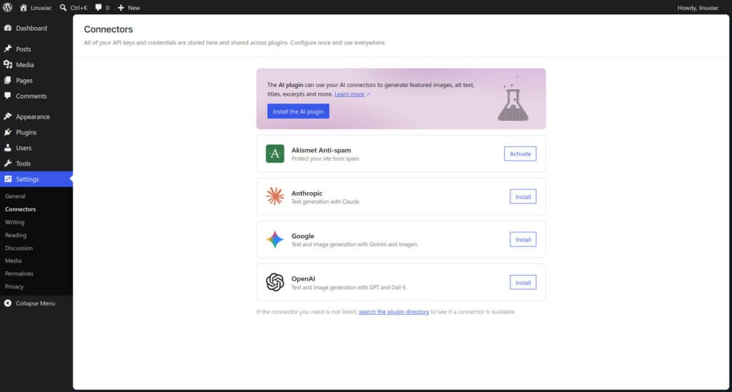 WordPress 7.0 has new AI options.