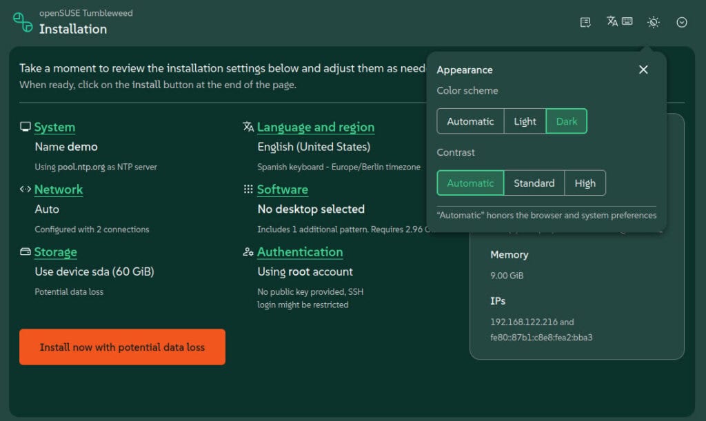 Agama 22 adds configurable appearance settings.