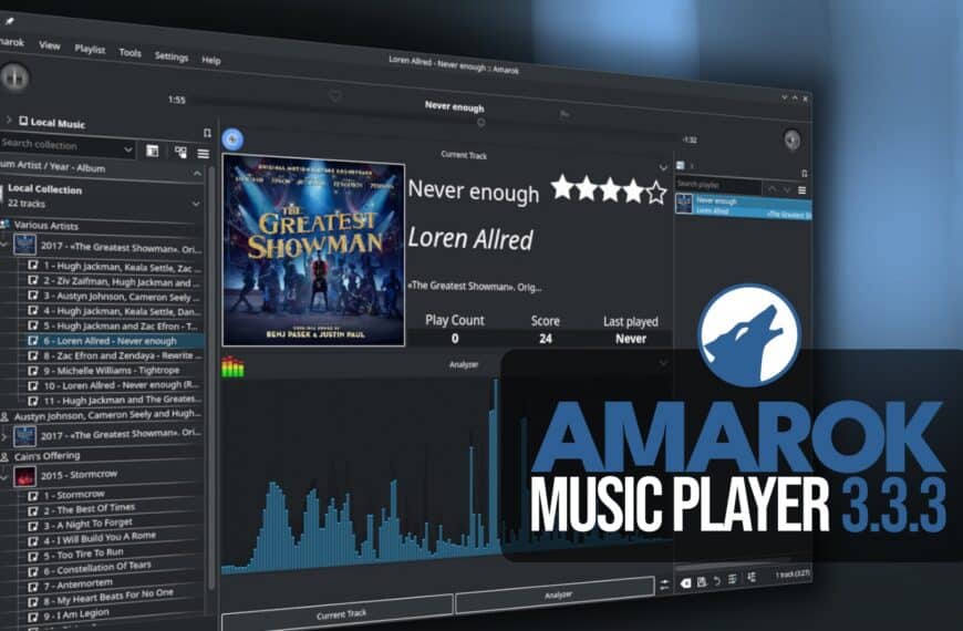 Amarok 3.3.3 Music Player Released with Playback and Layout Fixes