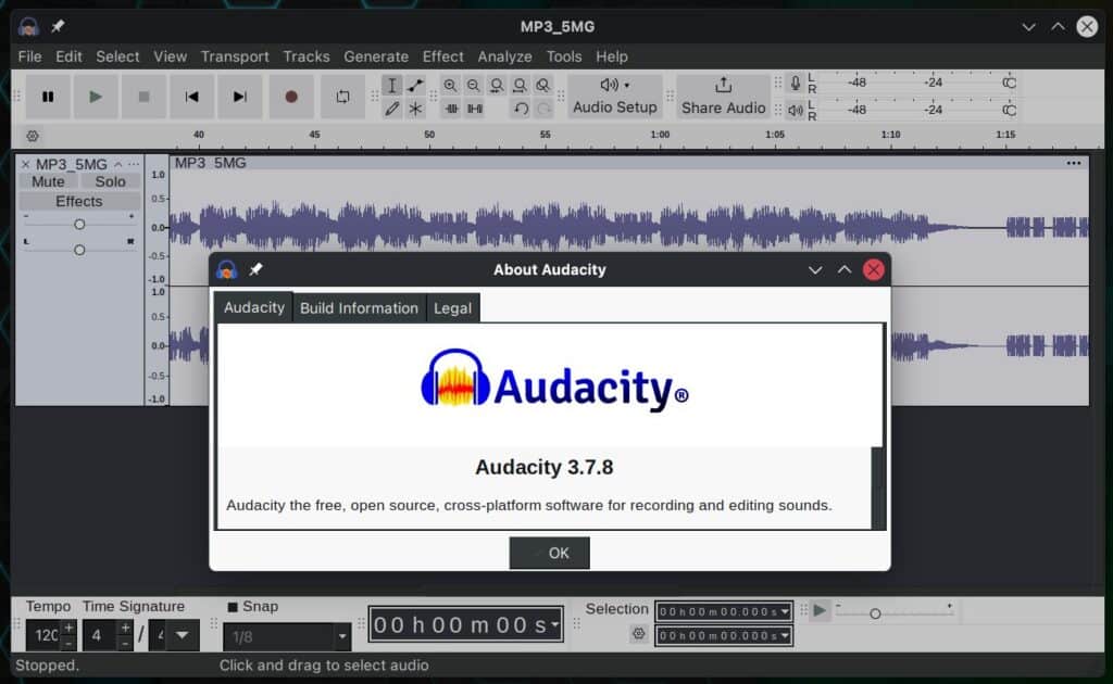 Audacity 3.7.8 Audio Editor