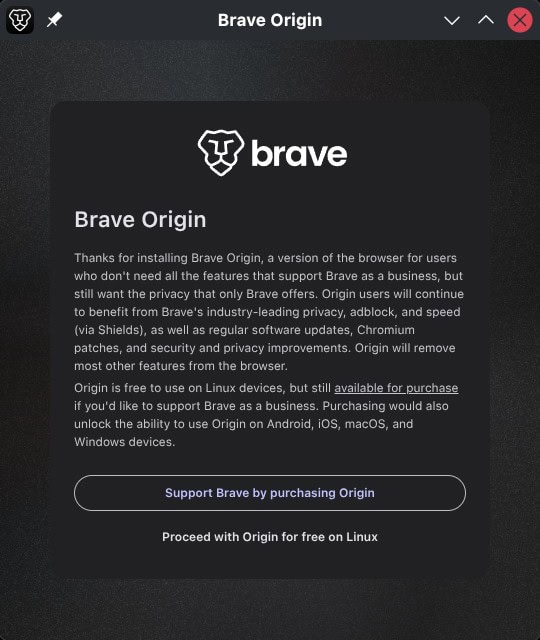 Linux users can skip the purchase process.