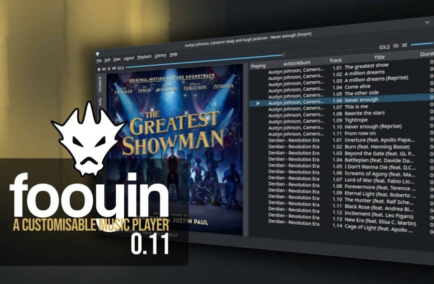 Fooyin 0.11 Adds Internet Radio Browsing to the Qt Music Player