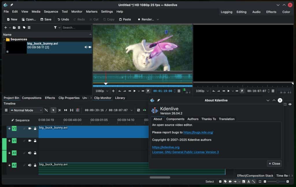Kdenlive 26.04.2 Open-Source Video Editor