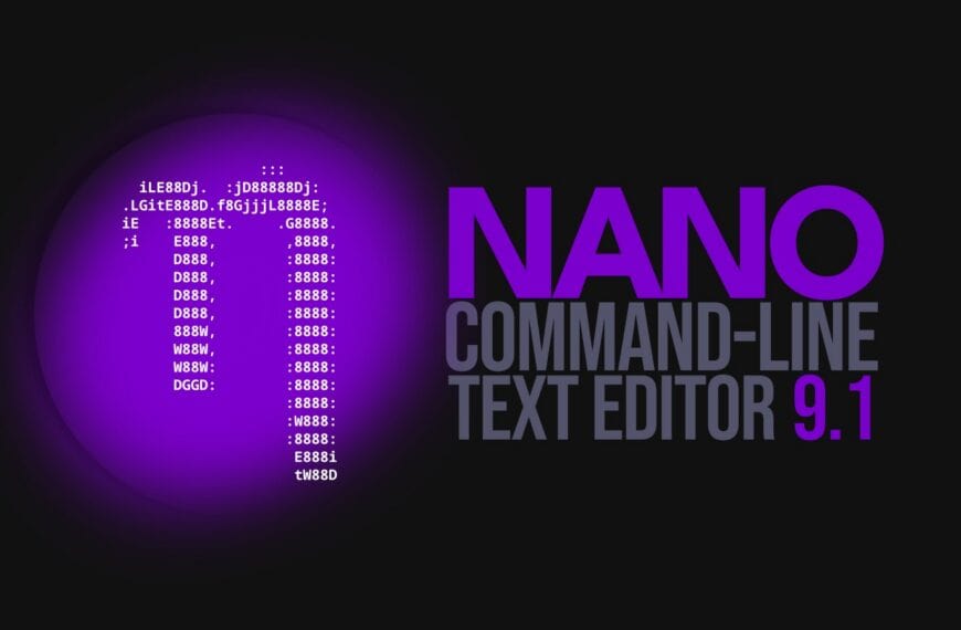 GNU Nano 9.1 Command-Line Text Editor Drops Old Mac File Format Support