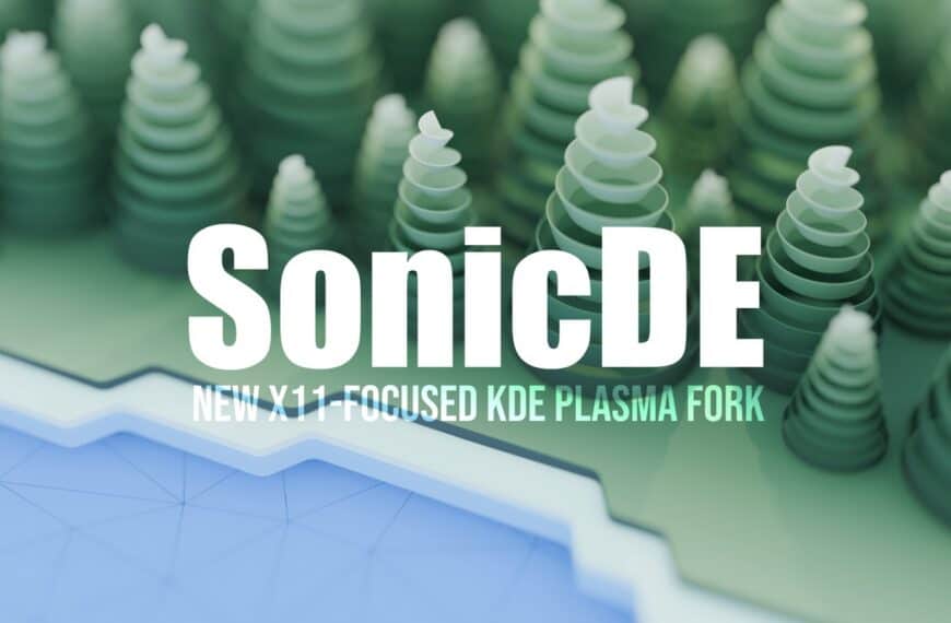 SonicDE Launches as a KDE-Based Desktop for X11 Holdouts