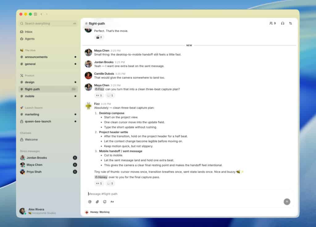 Buzz is an open-source workspace for humans and AI agents.